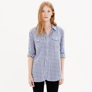 Cargo Workshirt in Blue Gingham